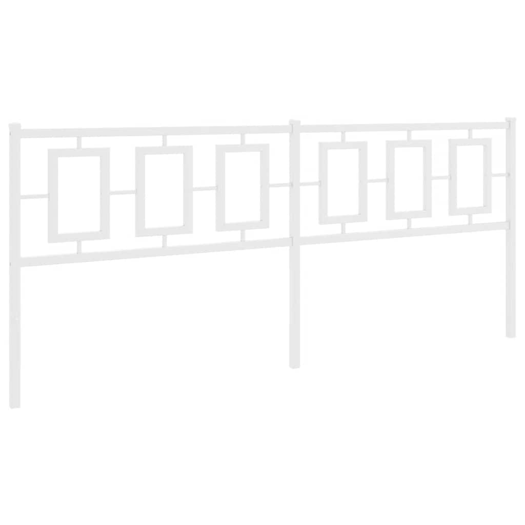 udskiftningsgavl 193 cm metal hvid