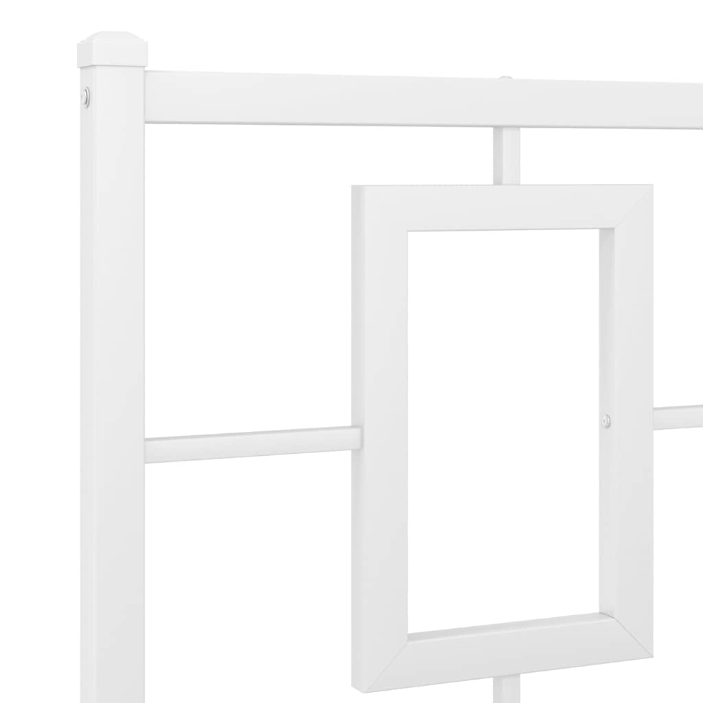 udskiftningsgavl 193 cm metal hvid
