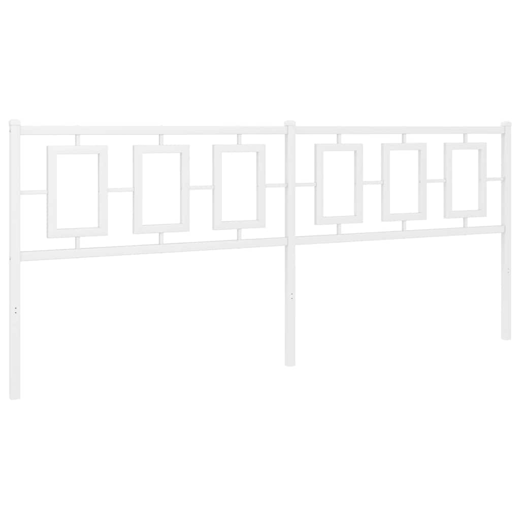 udskiftningsgavl 200 cm metal hvid