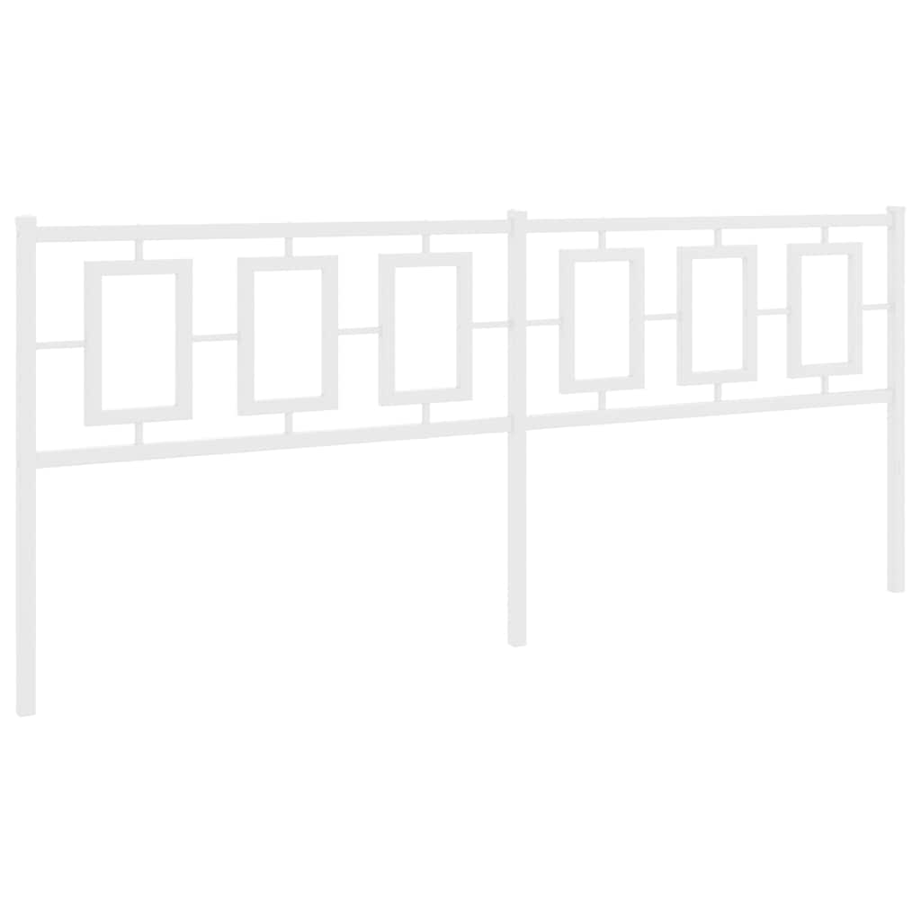 udskiftningsgavl 200 cm metal hvid