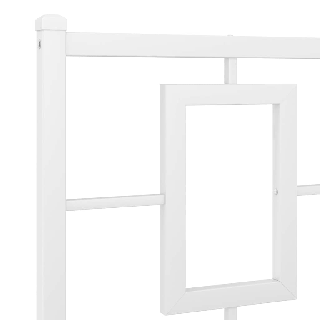 udskiftningsgavl 200 cm metal hvid
