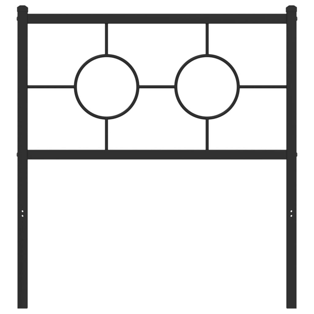 udskiftningsgavl 75 cm metal sort