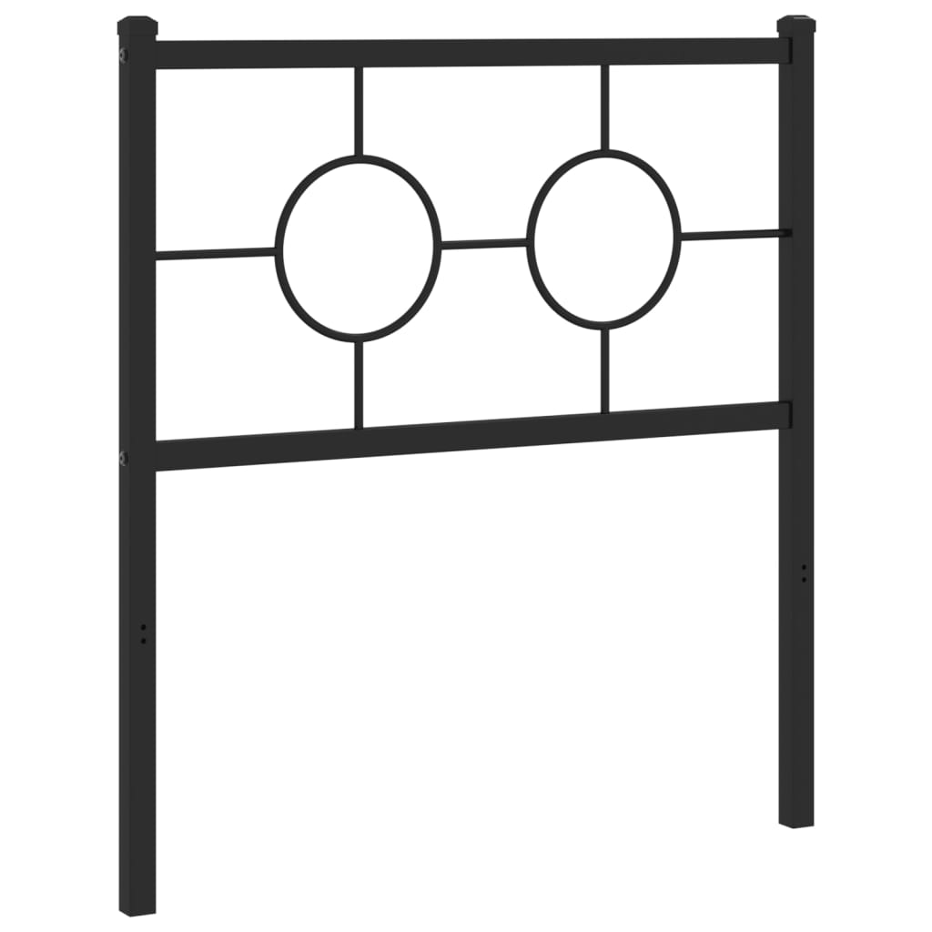udskiftningsgavl 80 cm metal sort