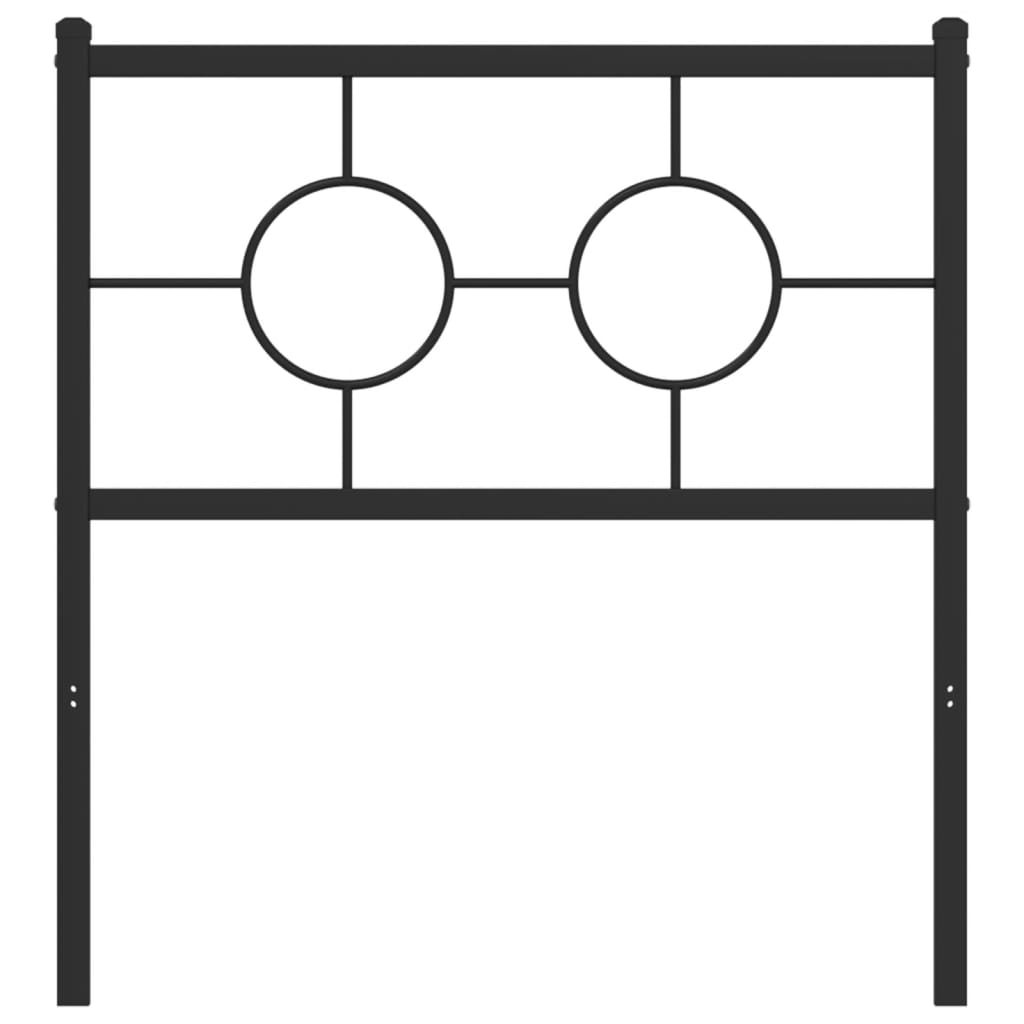 udskiftningsgavl 80 cm metal sort
