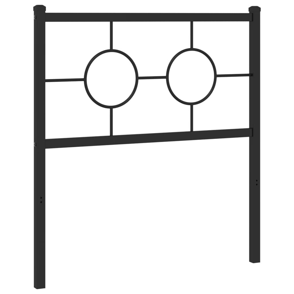 udskiftningsgavl 80 cm metal sort