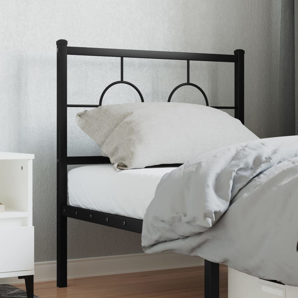 udskiftningsgavl 80 cm metal sort