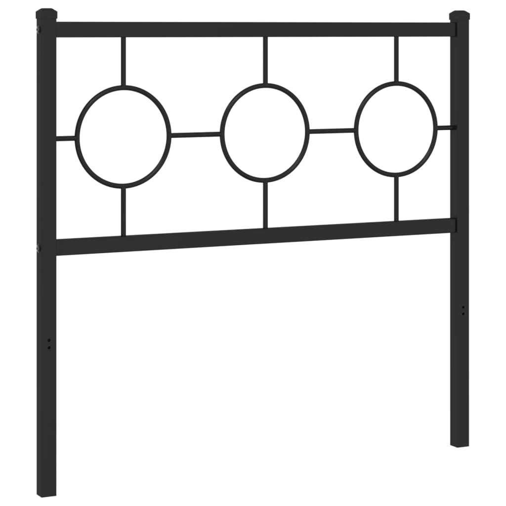 udskiftningsgavl 90 cm metal sort