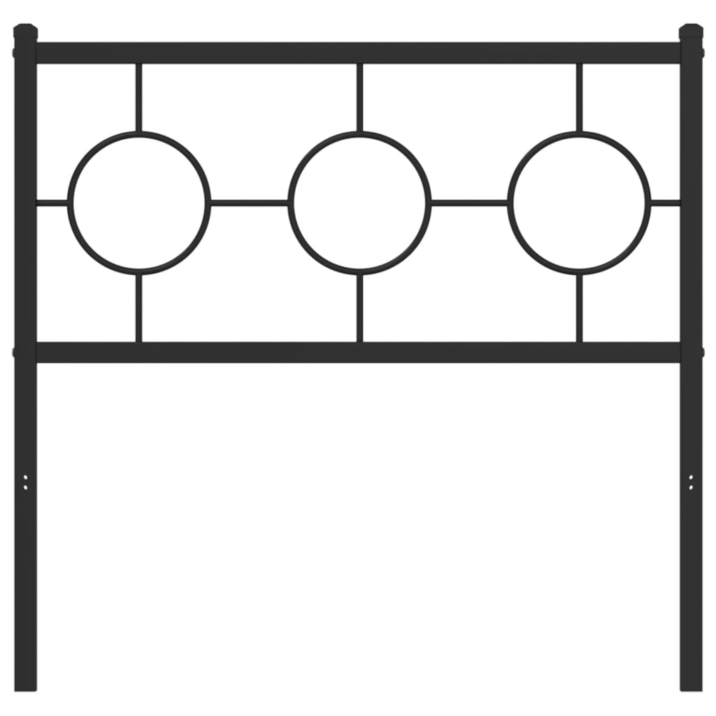 udskiftningsgavl 90 cm metal sort