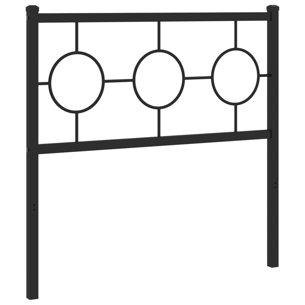 udskiftningsgavl 90 cm metal sort