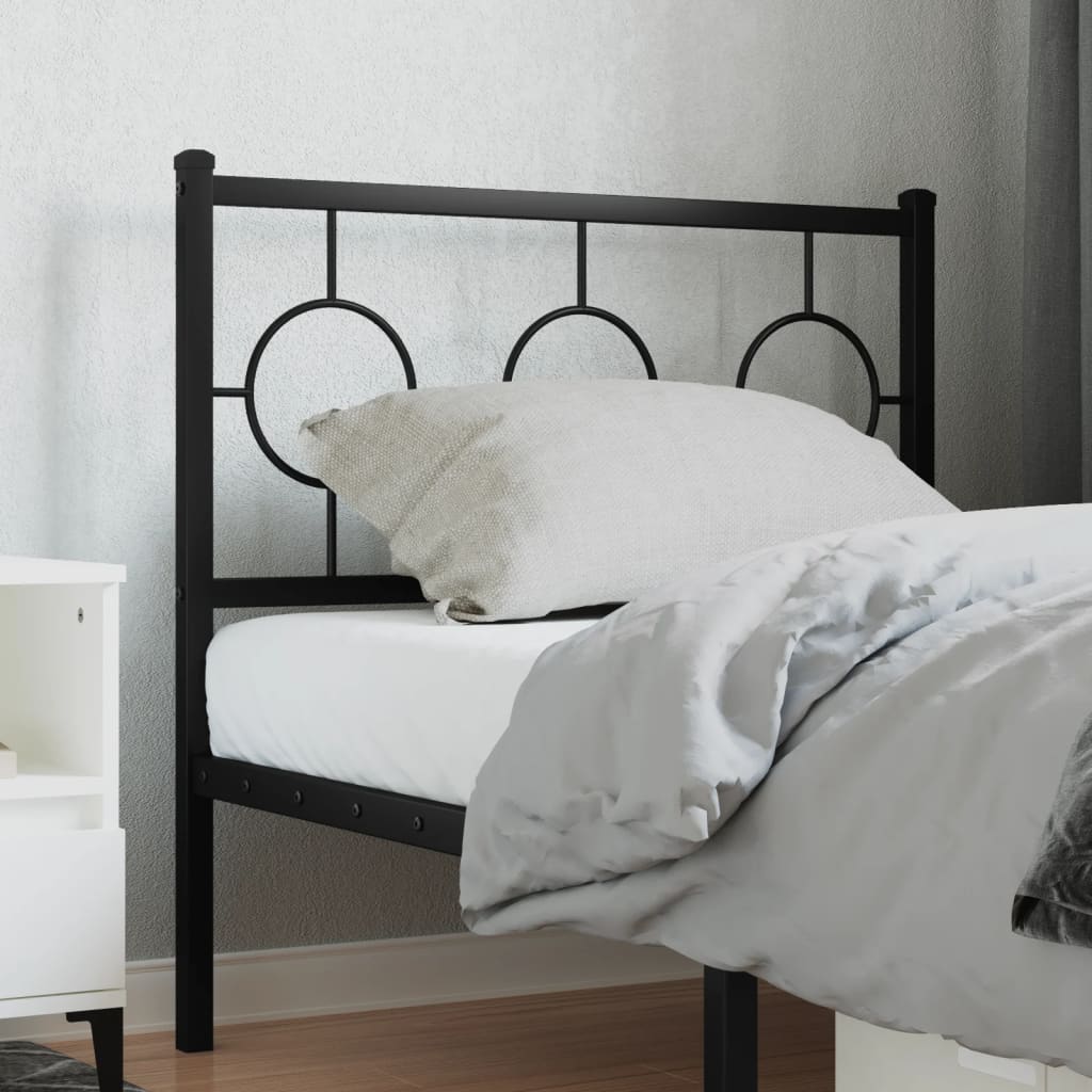 udskiftningsgavl 90 cm metal sort