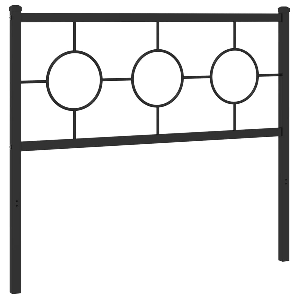 udskiftningsgavl 100 cm metal sort
