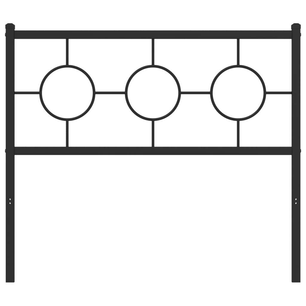 udskiftningsgavl 100 cm metal sort