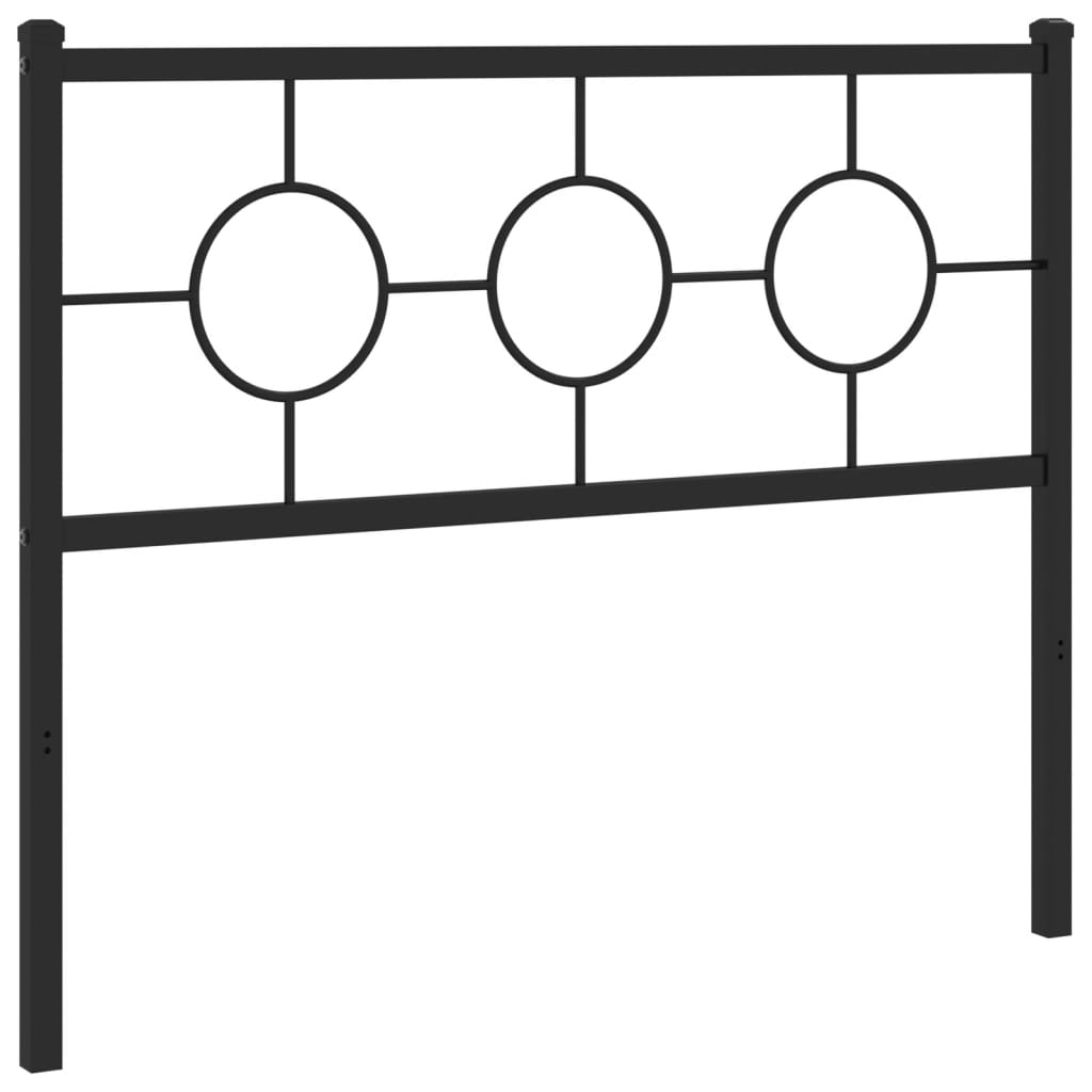 udskiftningsgavl 107 cm metal sort