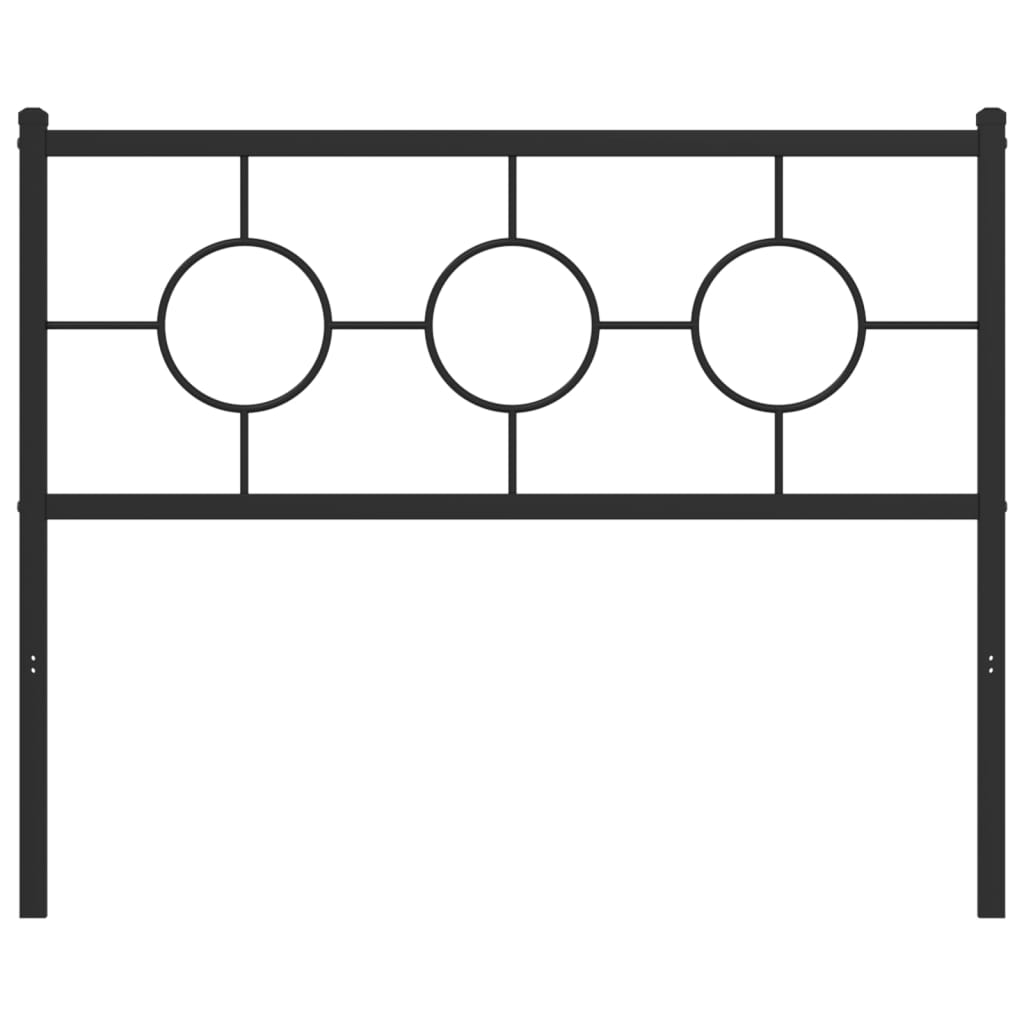 udskiftningsgavl 107 cm metal sort