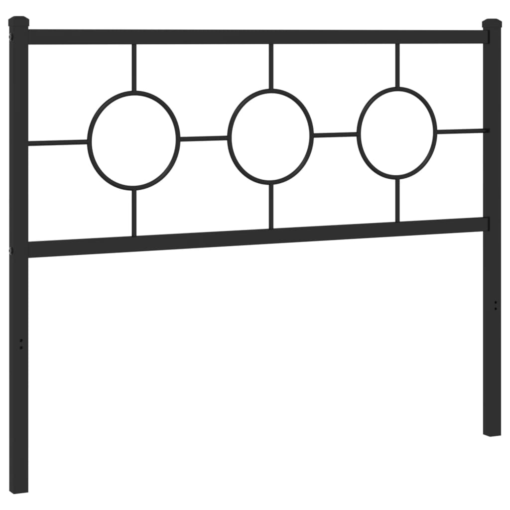 udskiftningsgavl 107 cm metal sort