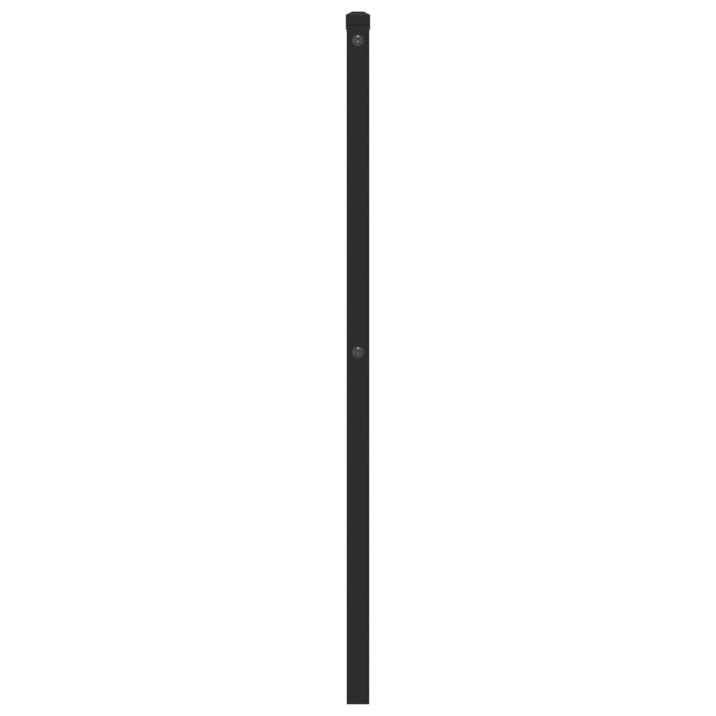 udskiftningsgavl 107 cm metal sort