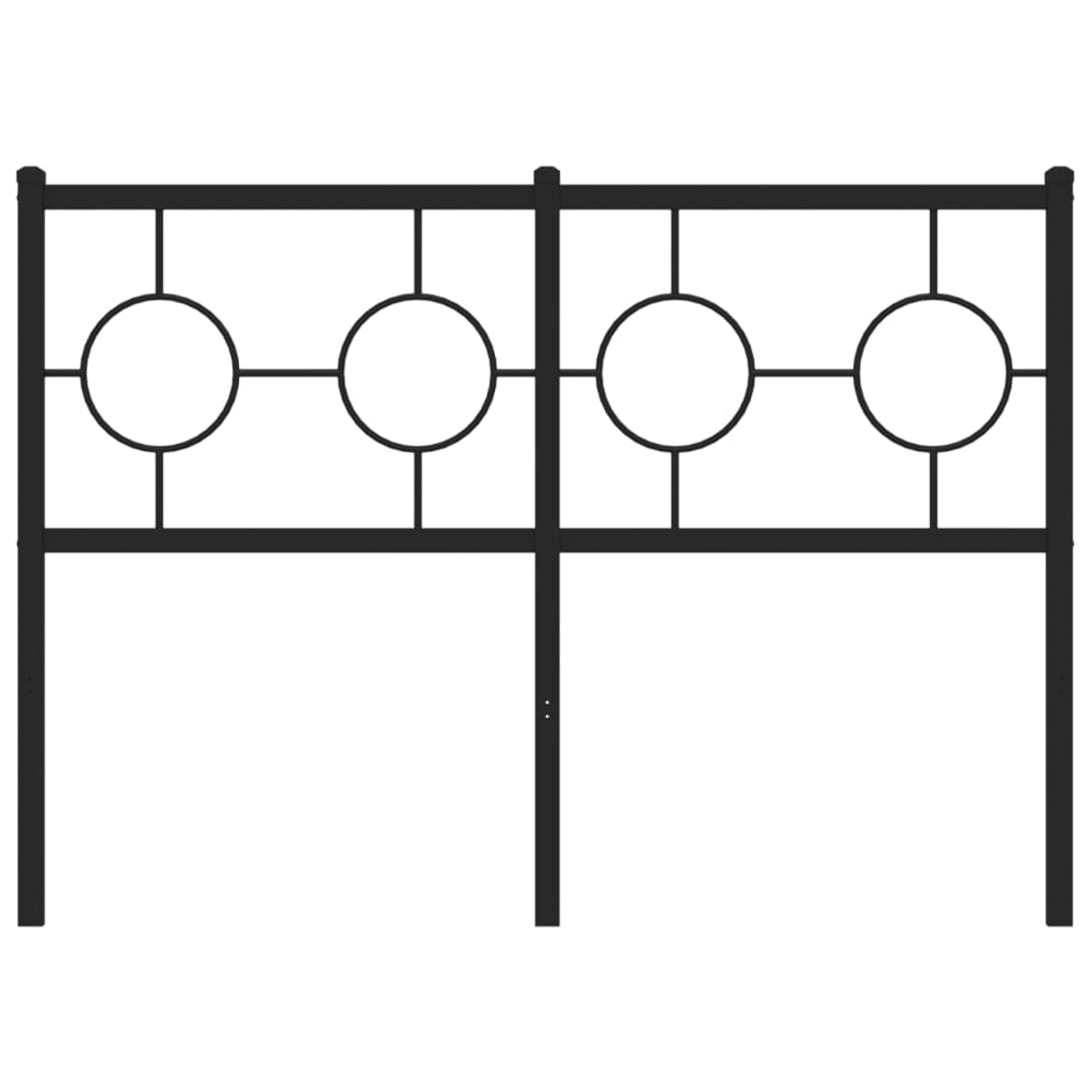 udskiftningsgavl 120 cm metal sort