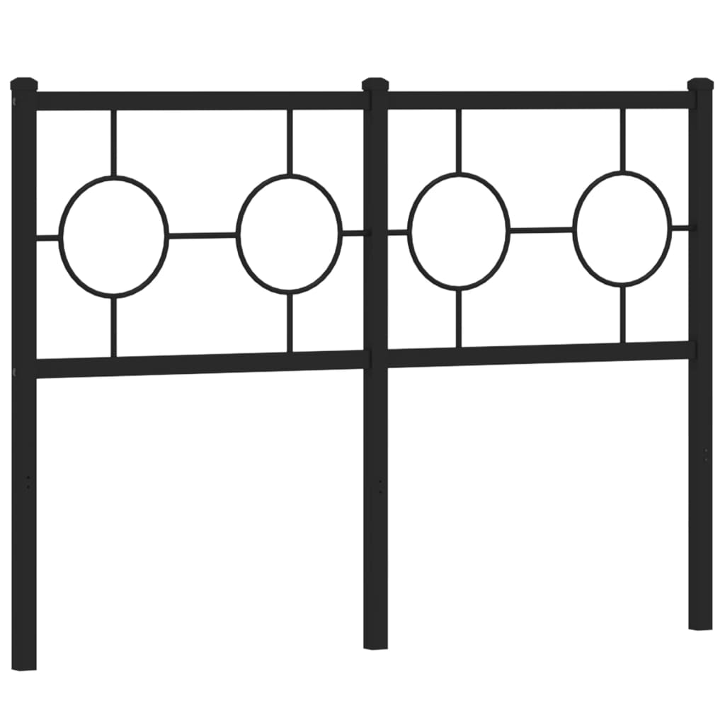 udskiftningsgavl 120 cm metal sort