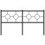 udskiftningsgavl 150 cm metal sort