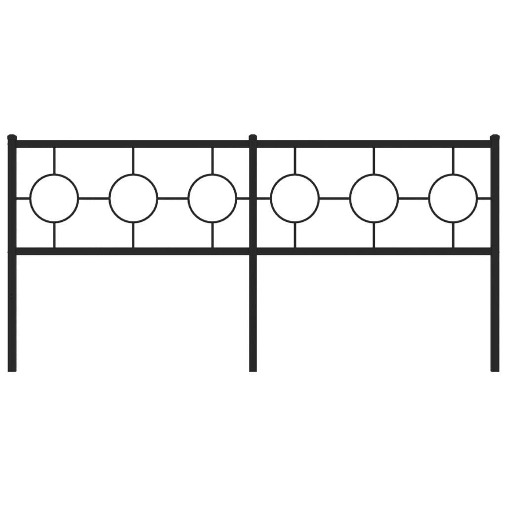 udskiftningsgavl 180 cm metal sort