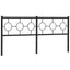 udskiftningsgavl 180 cm metal sort