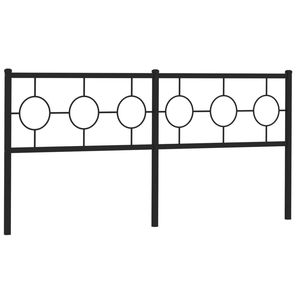 udskiftningsgavl 180 cm metal sort