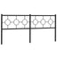 udskiftningsgavl 193 cm metal sort