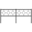 udskiftningsgavl 193 cm metal sort