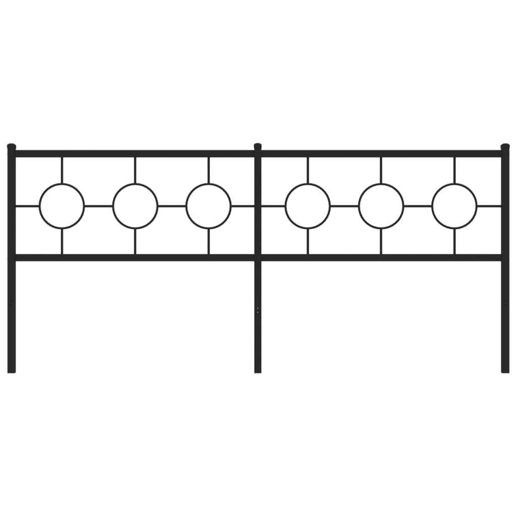 udskiftningsgavl 193 cm metal sort