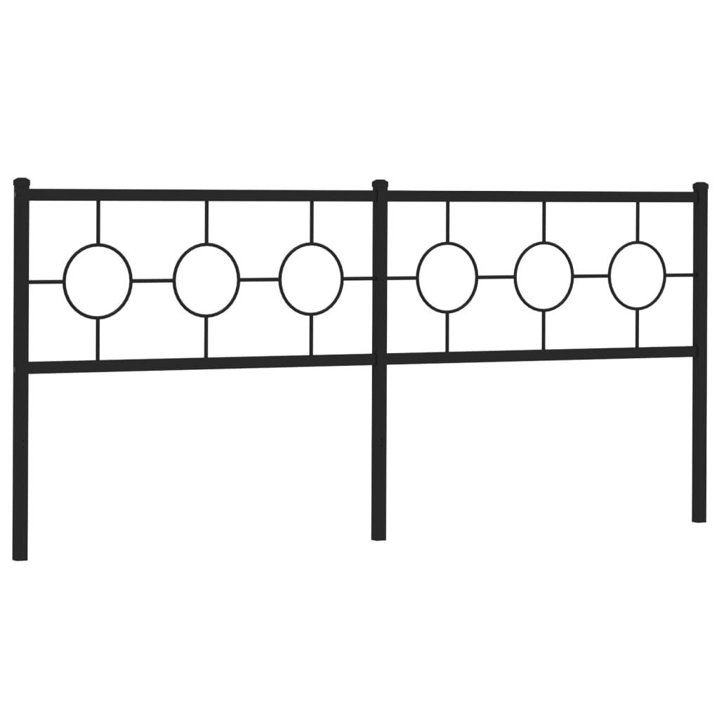 udskiftningsgavl 193 cm metal sort