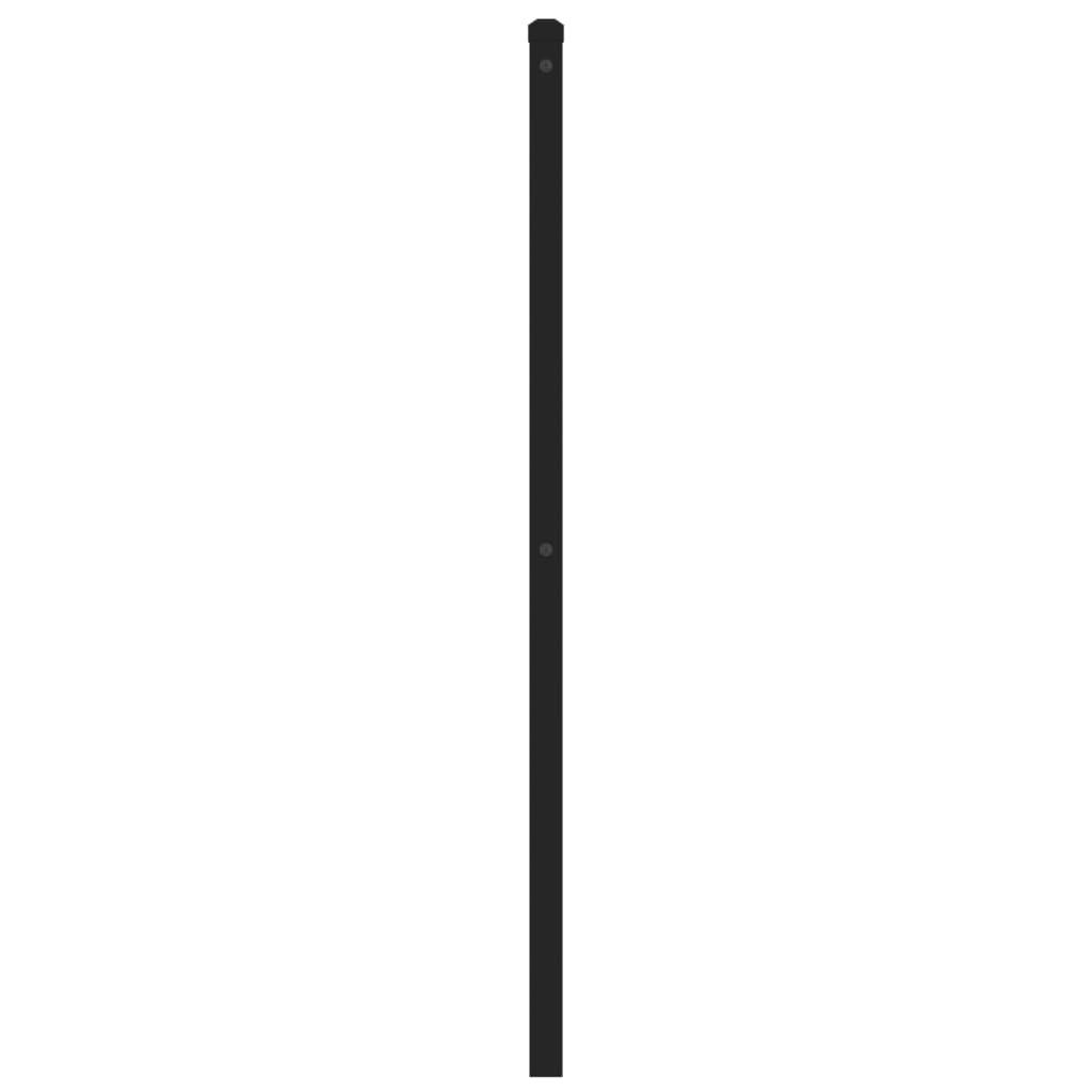 udskiftningsgavl 193 cm metal sort