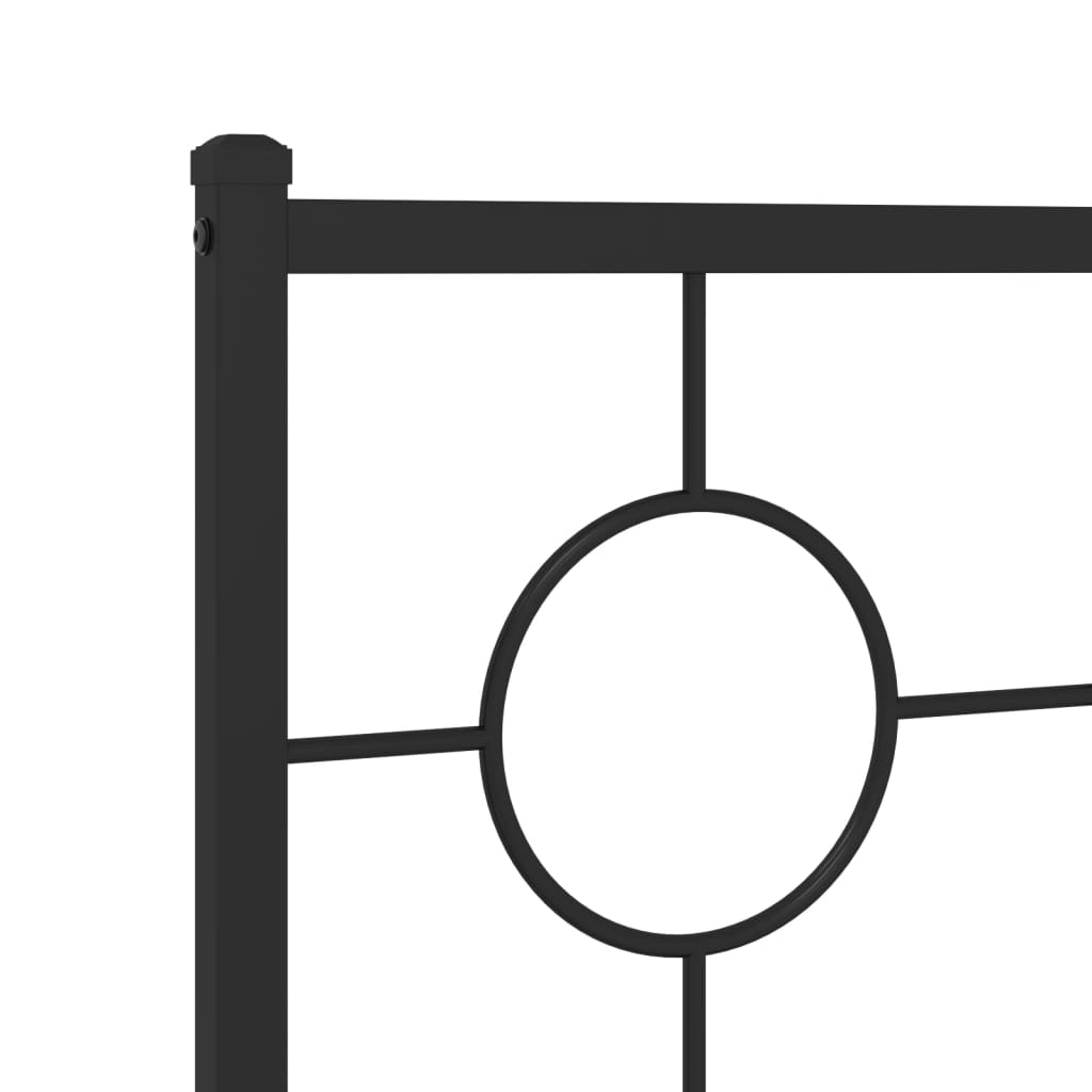 udskiftningsgavl 193 cm metal sort