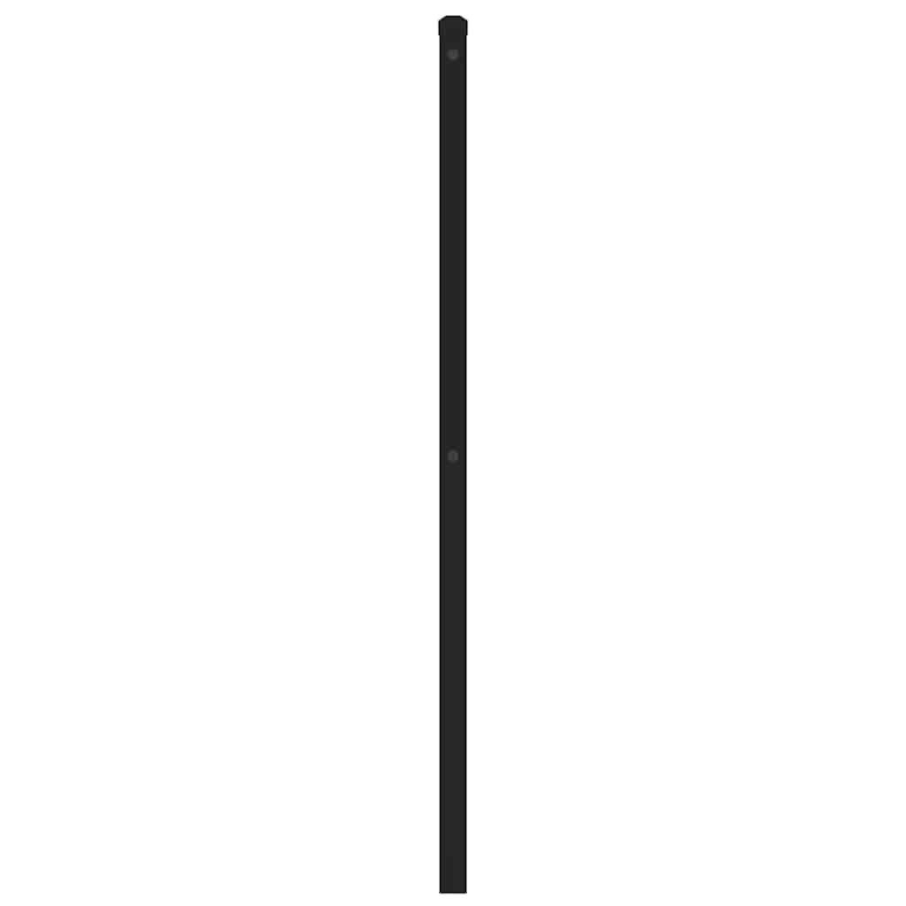 udskiftningsgavl 200 cm metal sort