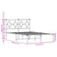 sengeramme med sengegavl 120x190 cm metal hvid