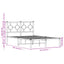 sengeramme med sengegavl 120x200 cm metal hvid