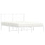 sengeramme med sengegavl 140x190 cm metal hvid