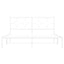 sengeramme med sengegavl 150x200 cm metal hvid