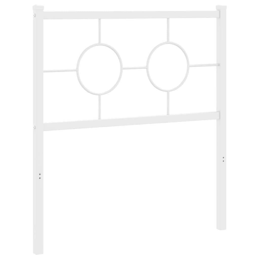 udskiftningsgavl 75 cm metal hvid