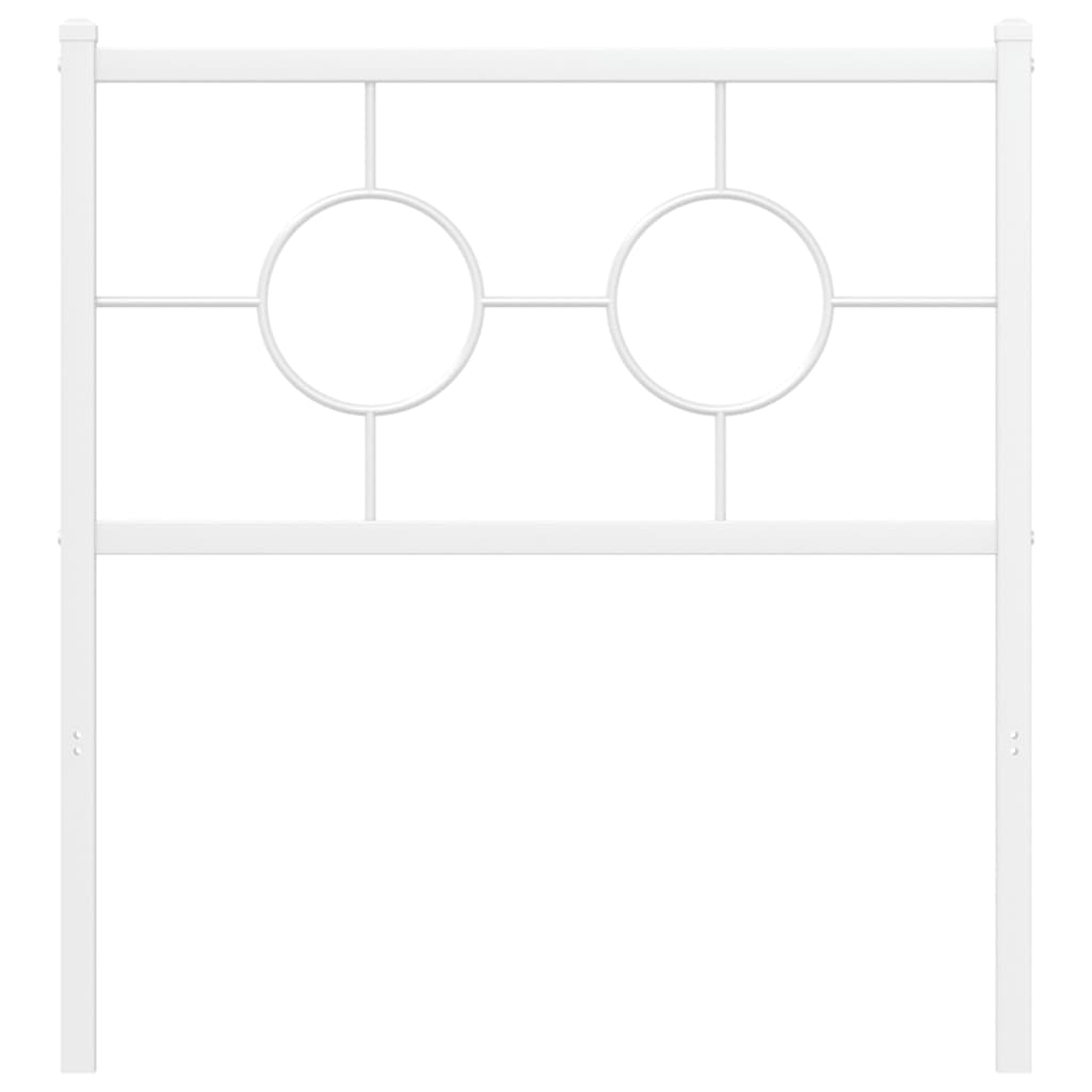 udskiftningsgavl 75 cm metal hvid