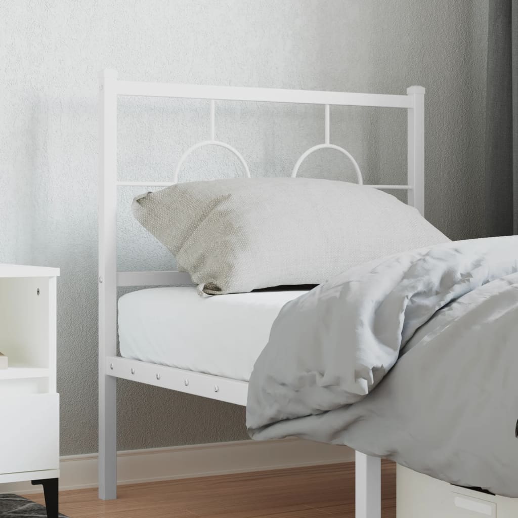 udskiftningsgavl 75 cm metal hvid