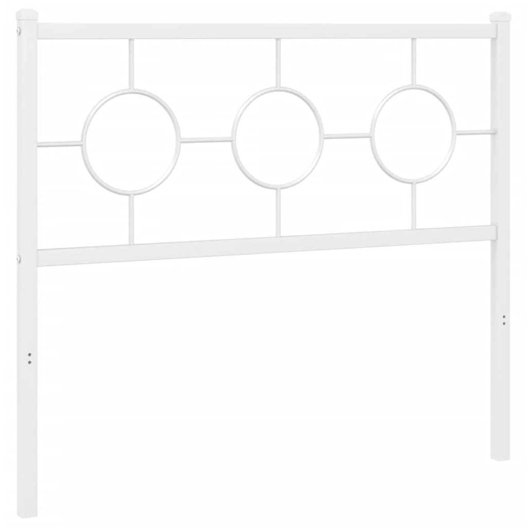 udskiftningsgavl 100 cm metal hvid