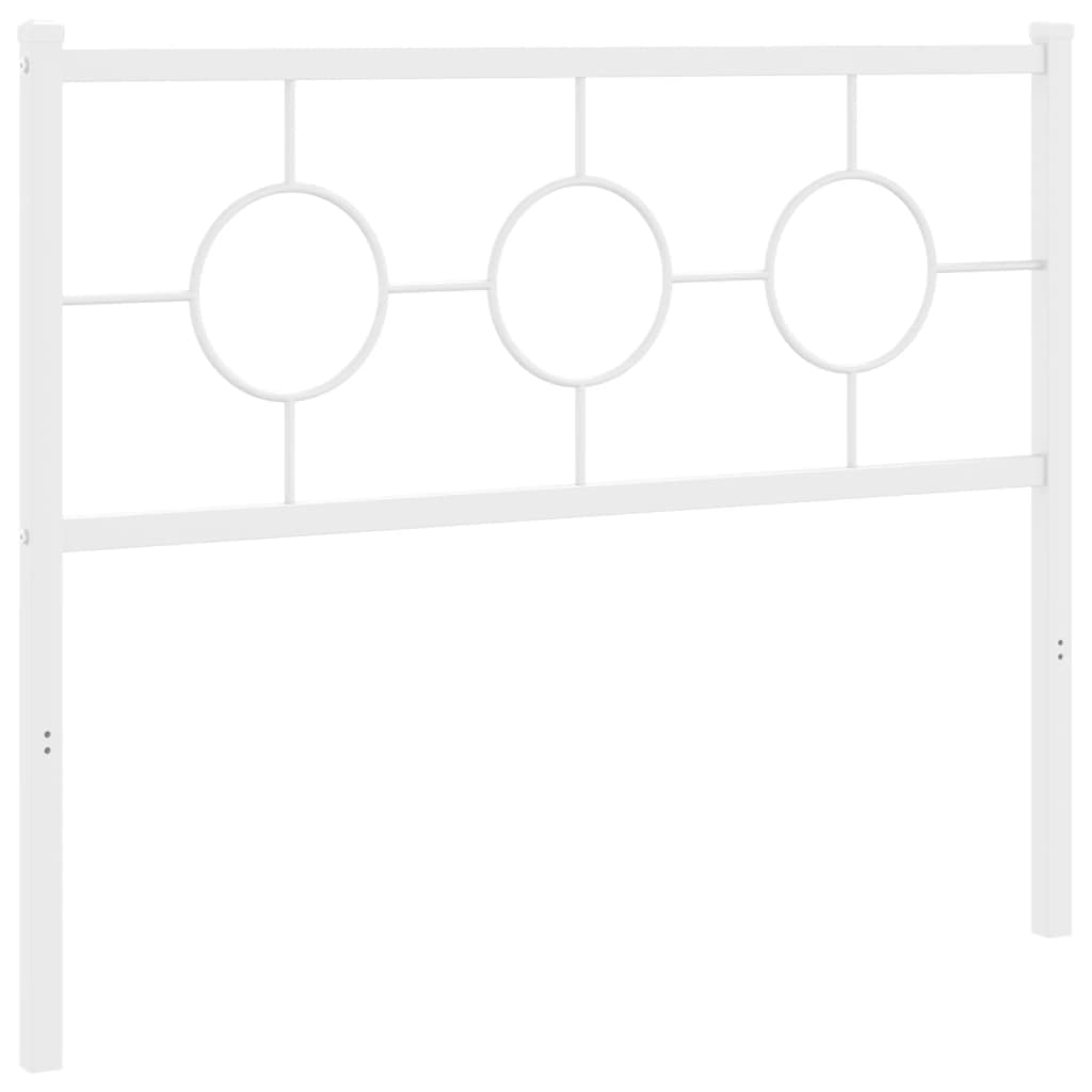 udskiftningsgavl 107 cm metal hvid