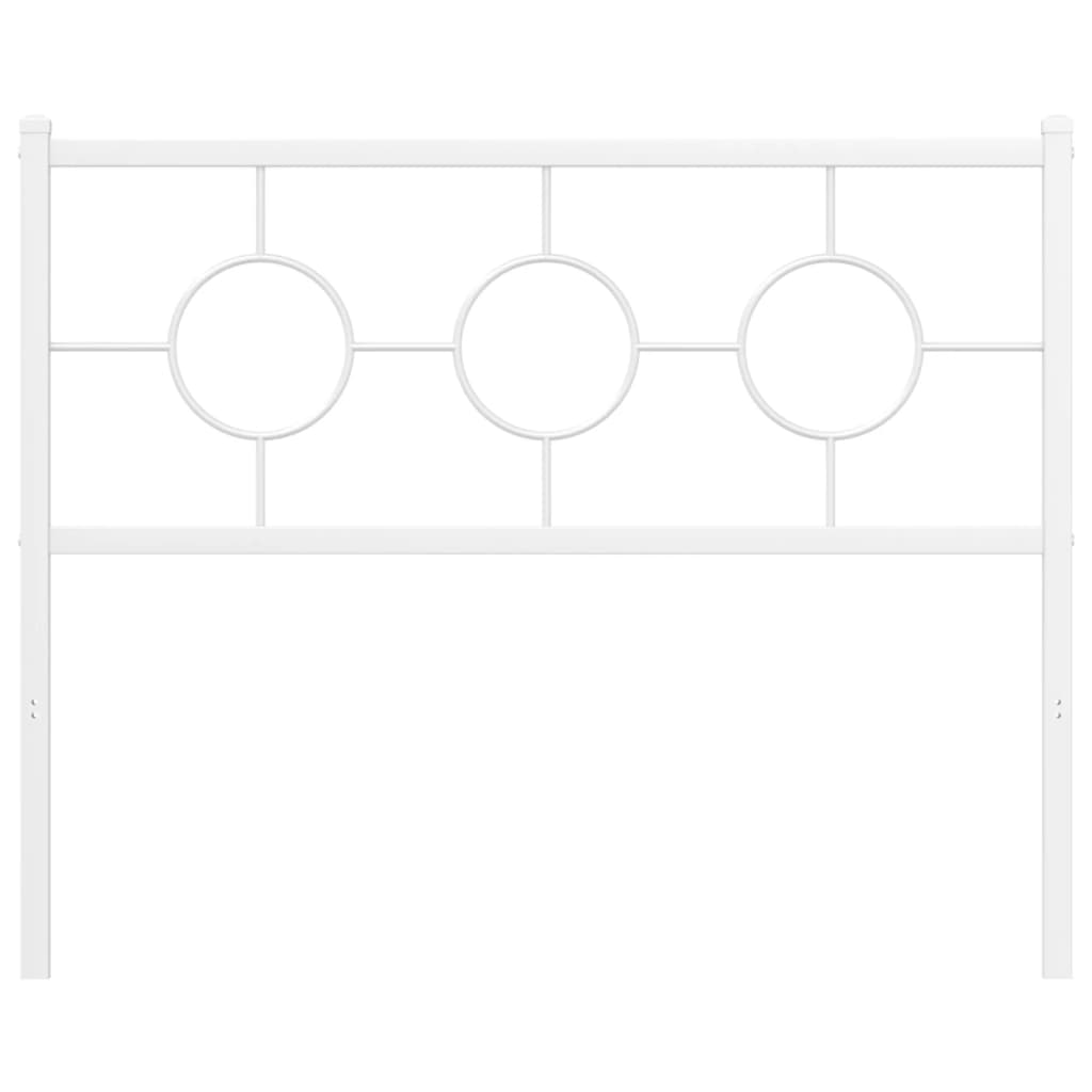 udskiftningsgavl 107 cm metal hvid