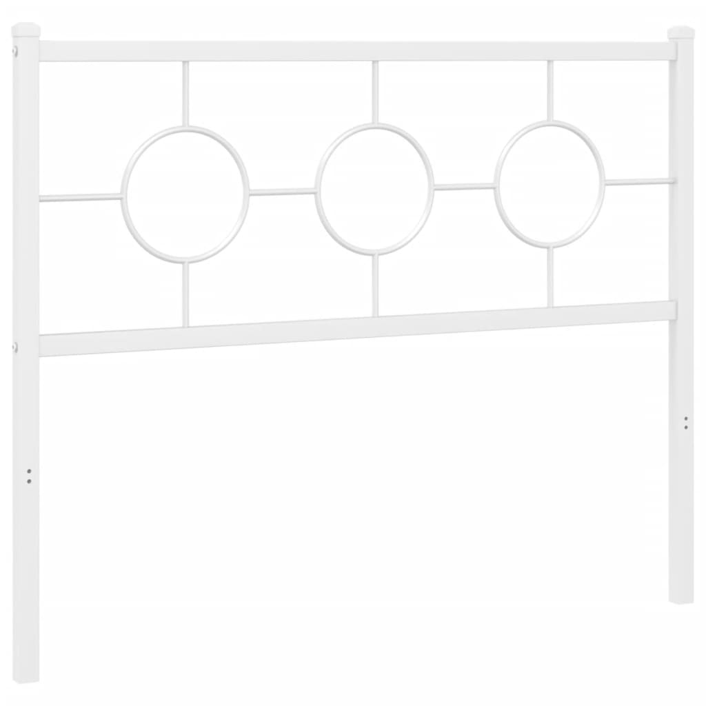 udskiftningsgavl 107 cm metal hvid
