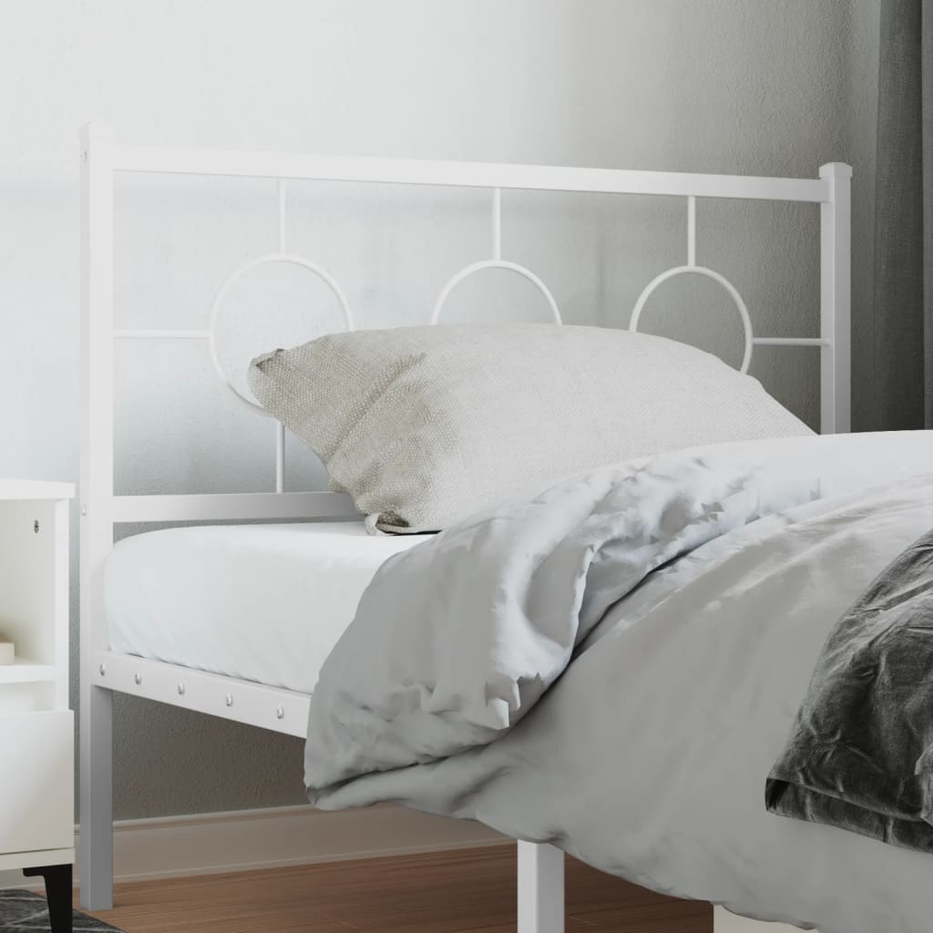 udskiftningsgavl 107 cm metal hvid