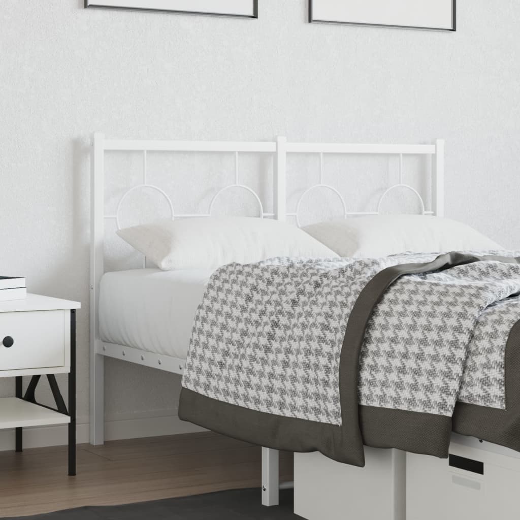 udskiftningsgavl 120 cm metal hvid