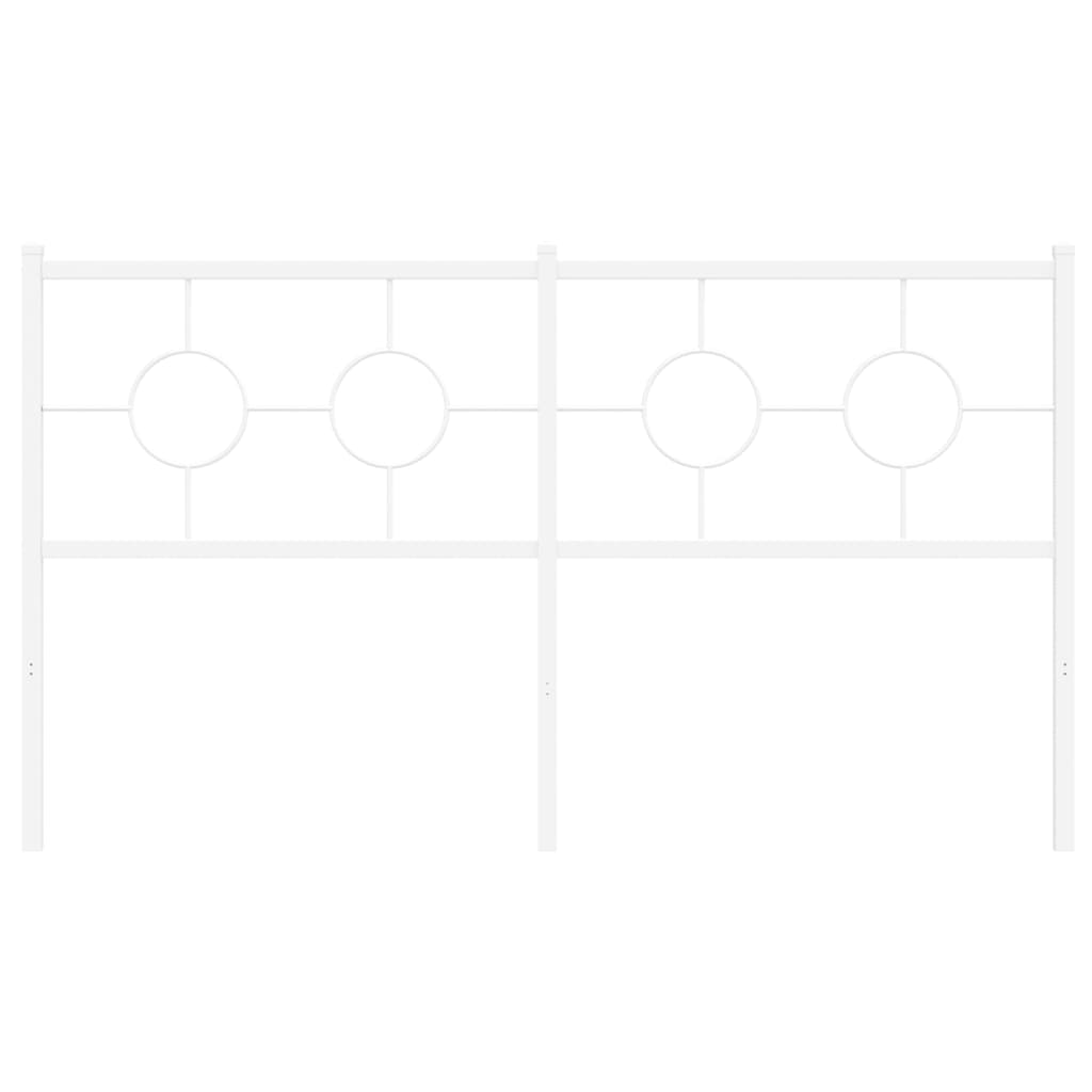 udskiftningsgavl 160 cm metal hvid