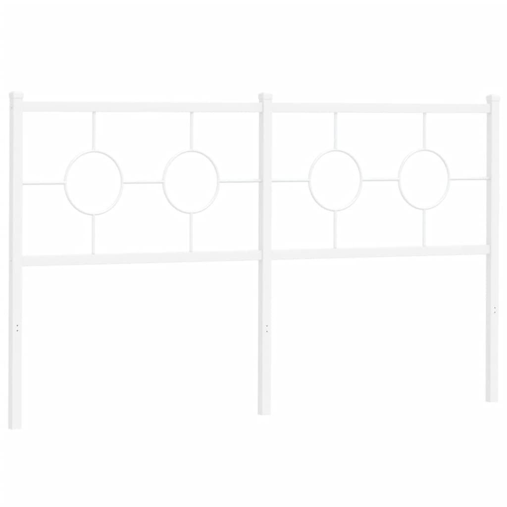 udskiftningsgavl 160 cm metal hvid