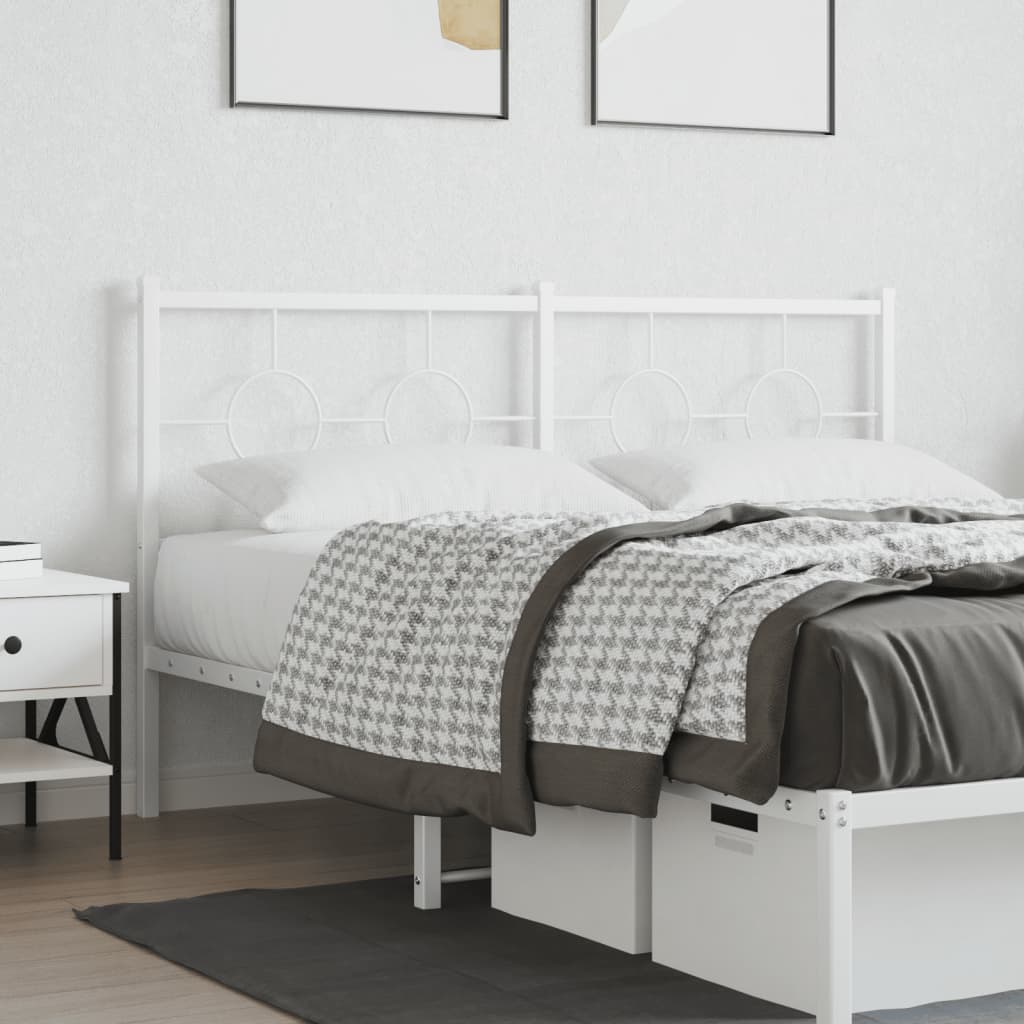 udskiftningsgavl 160 cm metal hvid