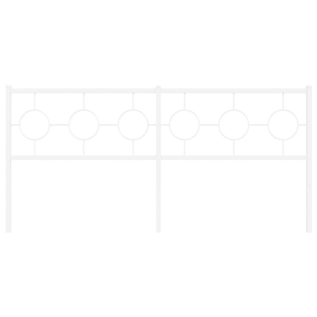 udskiftningsgavl 180 cm metal hvid